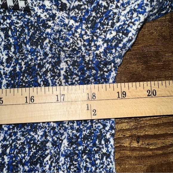 Cabi Reina 5294 21 Club Blue Matrix Women's‎ Medium Bow Tie Houndstooth Blazer - Picture 9 of 11